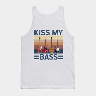 Vintage Kiss My Bass Guitar Tank Top